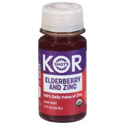 Kor Shots Elberberry and Zinc Elderberry and Zinc Juice Shot - 1.7 fl oz