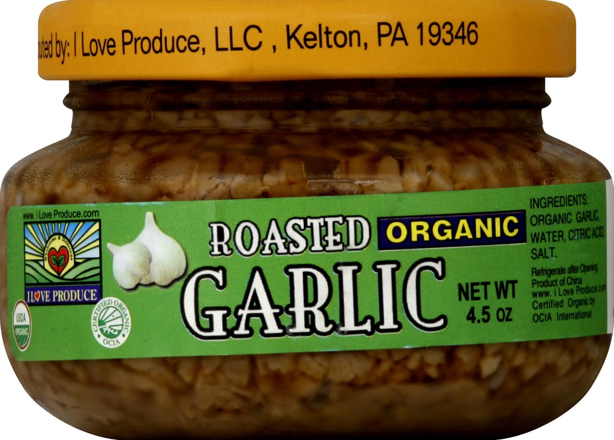 slide 2 of 2, I Love Produce Organic Roast Garlic, 4.5 oz