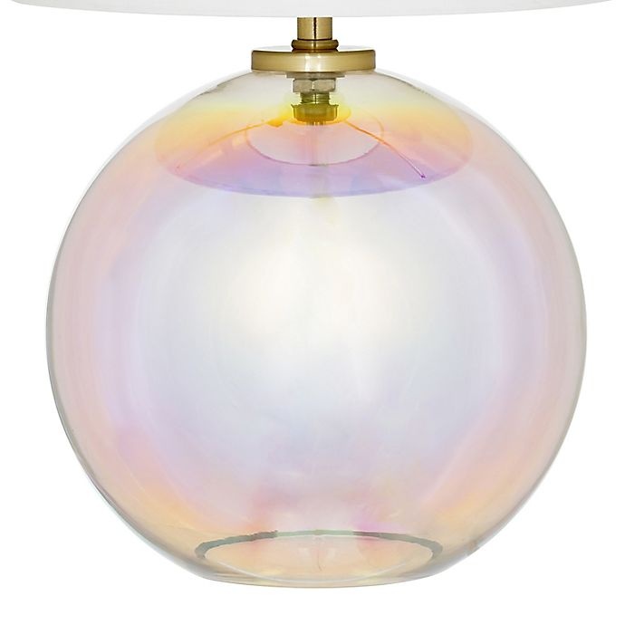 slide 2 of 4, Marmalade Iridescent Table Lamp with Fabric Shade, 1 ct