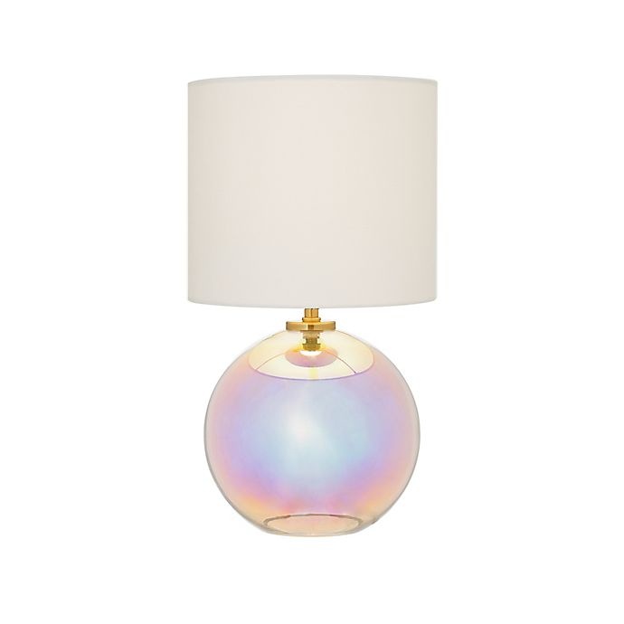 slide 1 of 4, Marmalade Iridescent Table Lamp with Fabric Shade, 1 ct