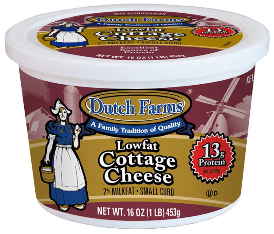 slide 1 of 1, Dutch Farms Cottage Cheese Low Fat, 16 oz