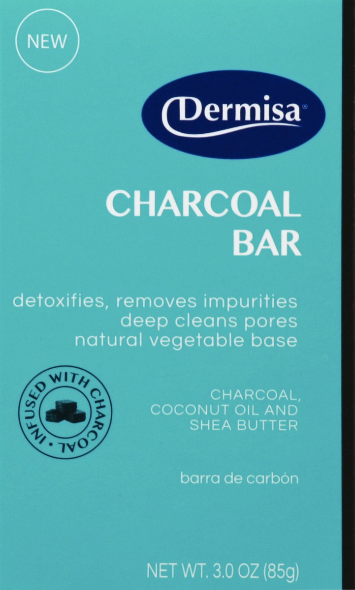 slide 1 of 6, DermOrganic Charcoal Bar 3 oz, 3 oz