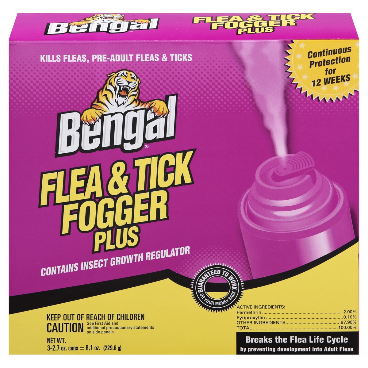 slide 12 of 12, Bengal Flea Tick Fogger, 3 oz