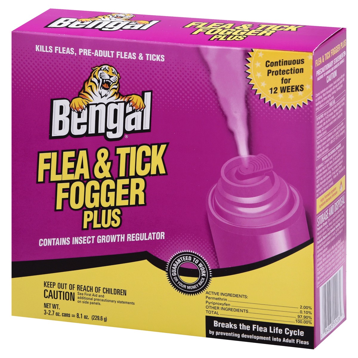 slide 8 of 12, Bengal Flea Tick Fogger, 3 oz