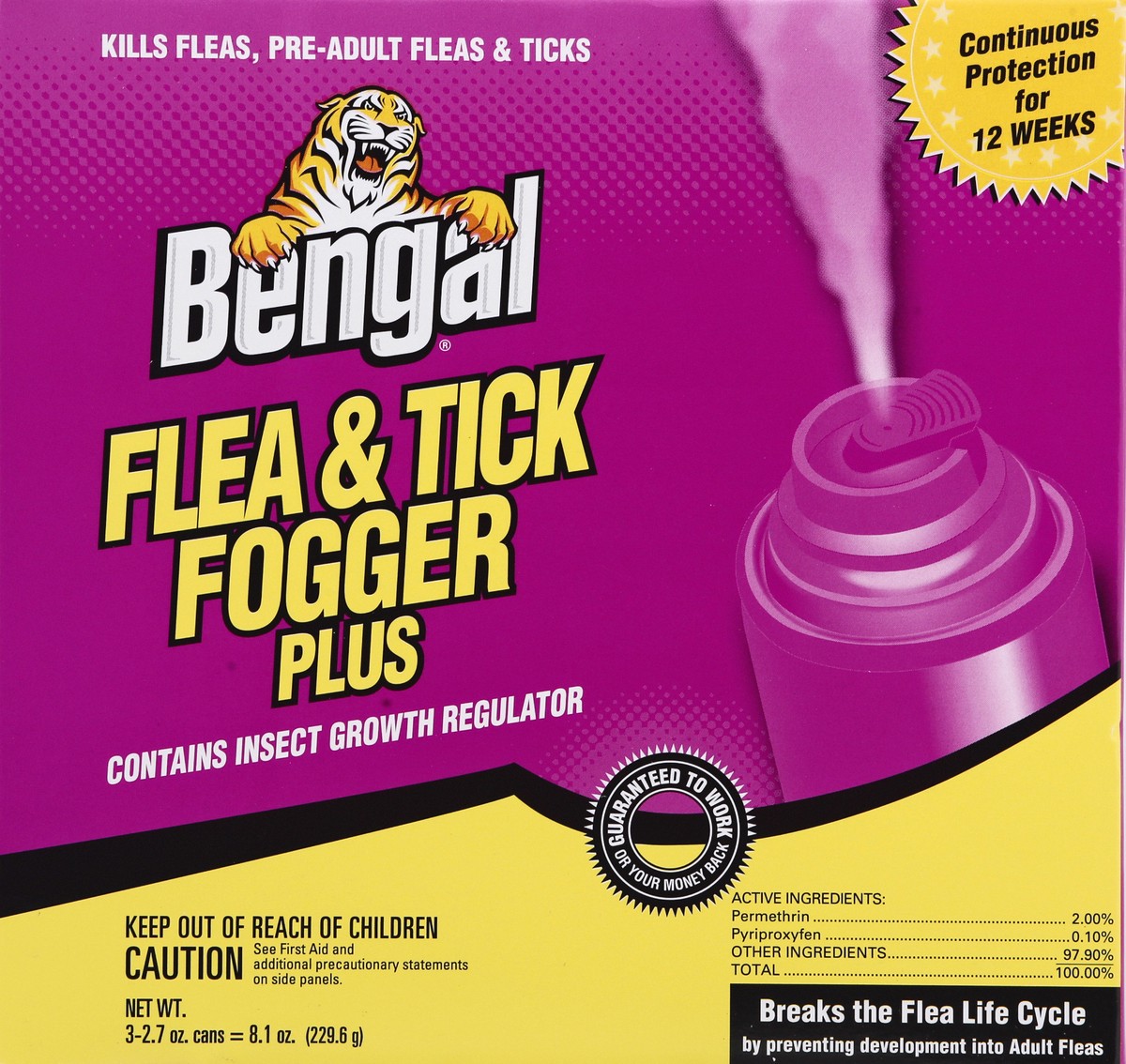 slide 11 of 12, Bengal Flea Tick Fogger, 3 oz