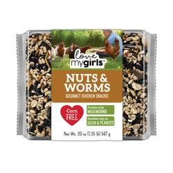 Audubon Park Nuts & Worms Chicken Cake Bird Food