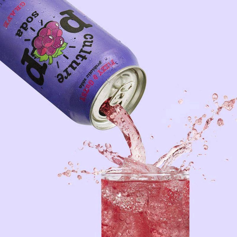 slide 4 of 5, Culture Pop Grape Soda - 12 fl oz Can, 12 fl oz