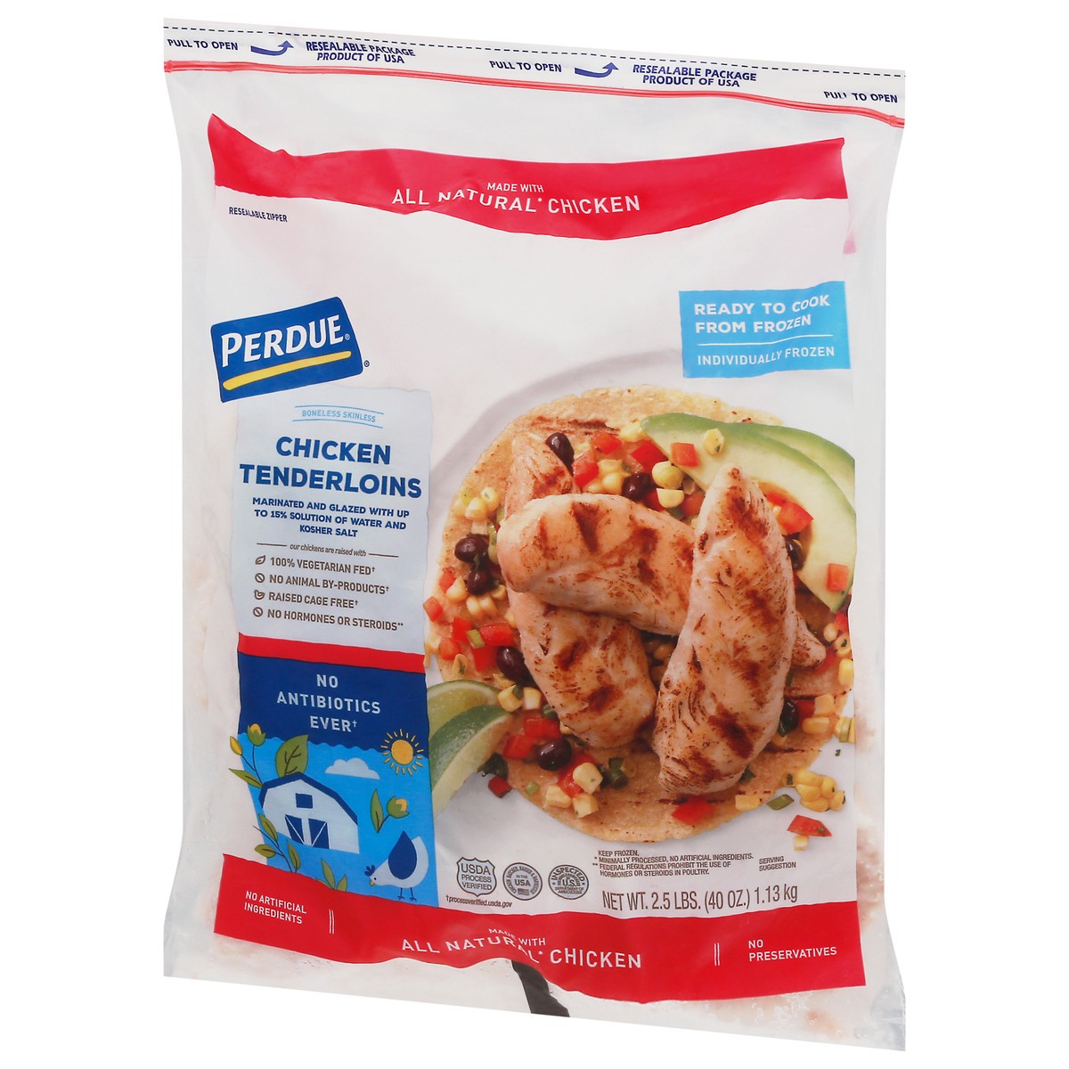 slide 11 of 13, Perdue Boneless Skinless Chicken Tenderloins 2.5 lb, 40 oz