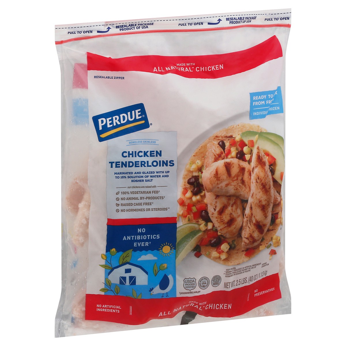 slide 2 of 13, Perdue Boneless Skinless Chicken Tenderloins 2.5 lb, 40 oz