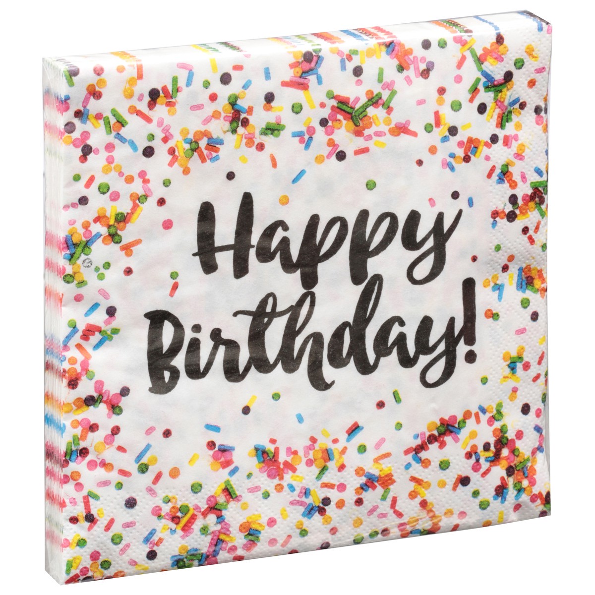 slide 3 of 9, Party Creations HBD Sprinkles 2 Ply Napkins 16 ea, 16 ct