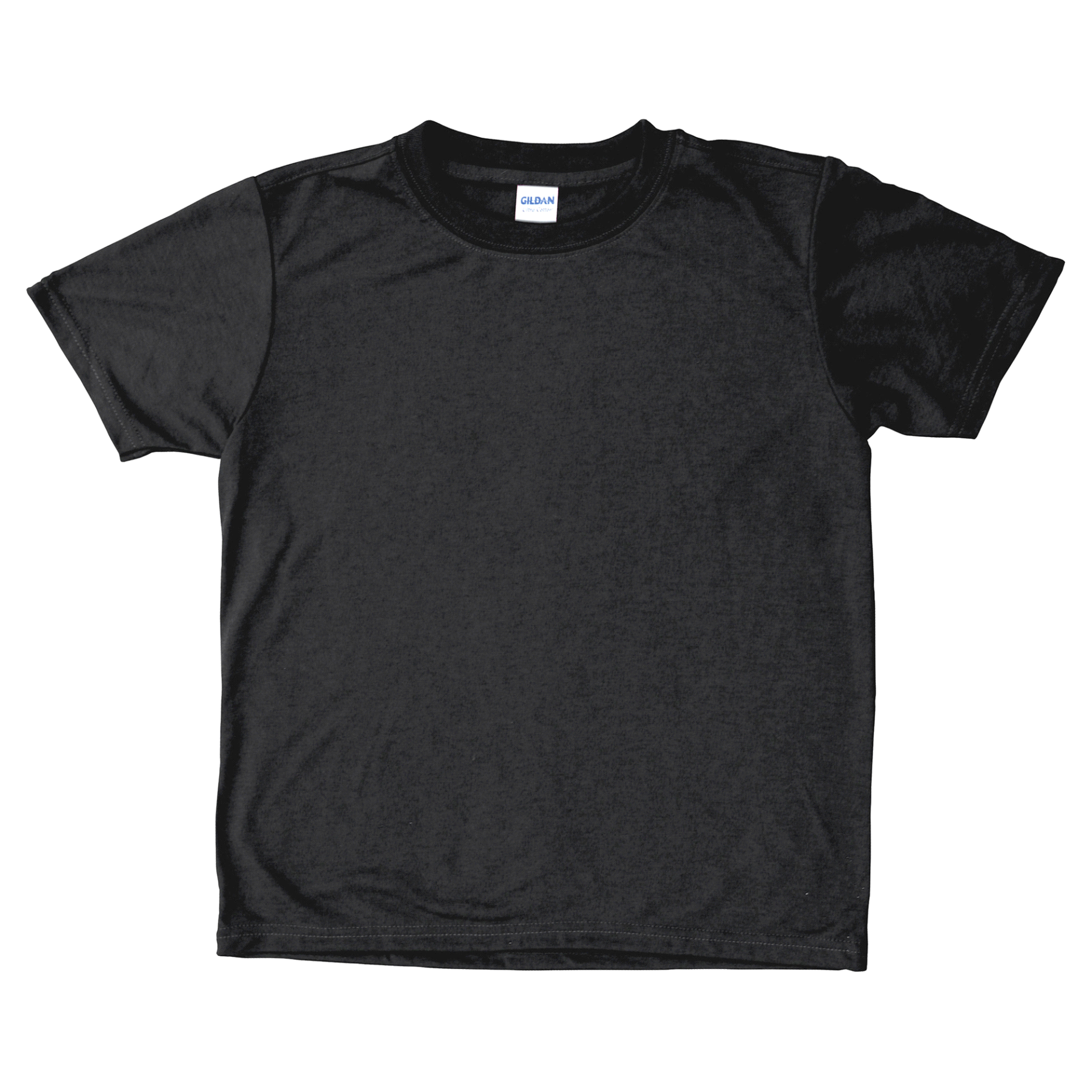 slide 1 of 1, Gildan Youth Short Sleeve T Crew Black Small, 1 ct