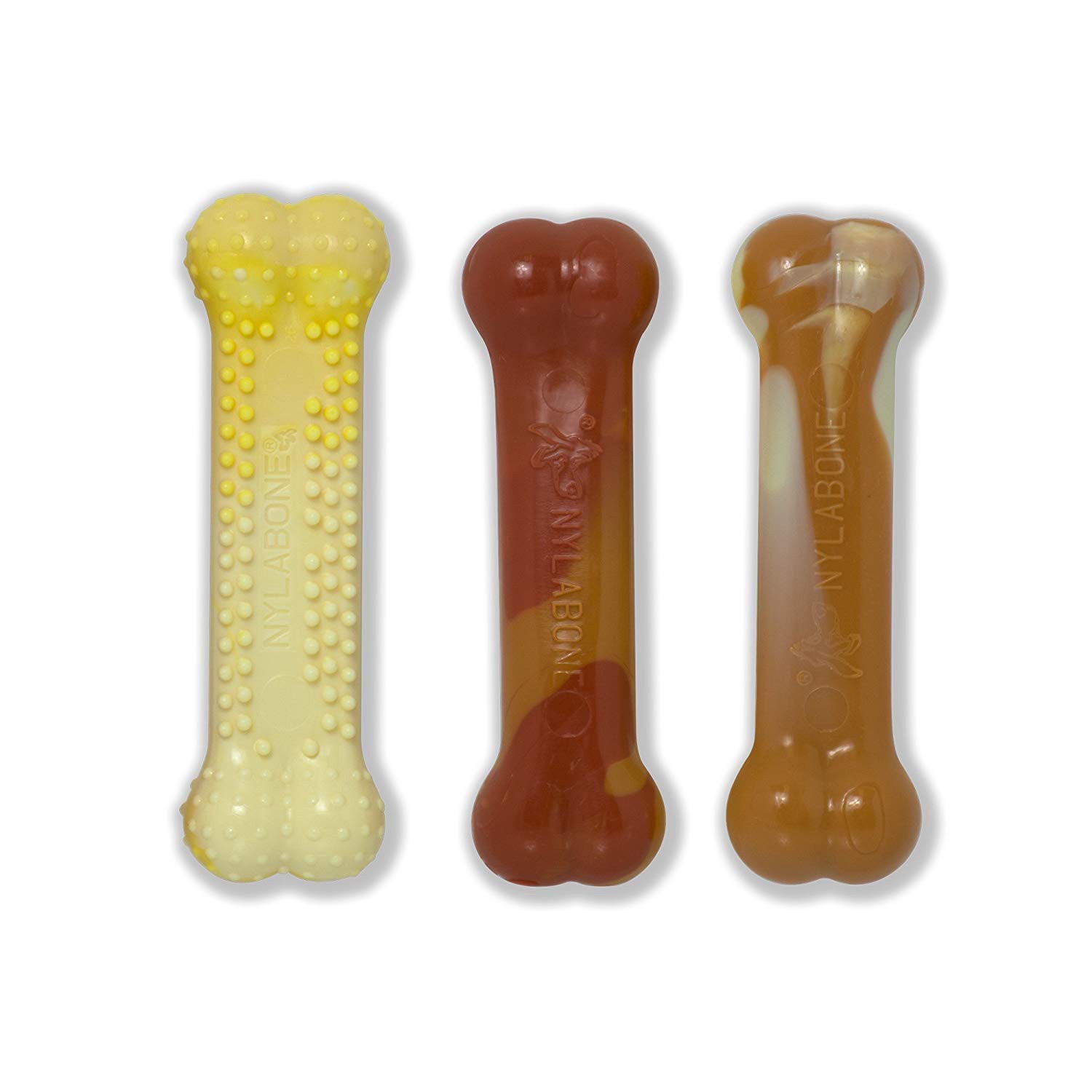 slide 5 of 9, Nylabone Flavor Frenzy Power Chew Triple Pack Chicken, Corn, & Ice Cream Sundae Small/Regular - Up to 25 Ibs.(3 Count), 4.8 oz; SM