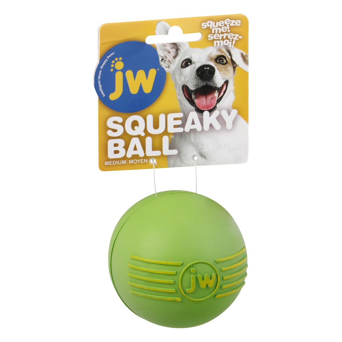 slide 2 of 9, JW Pet Medium Squeaky Ball 1 ea, M