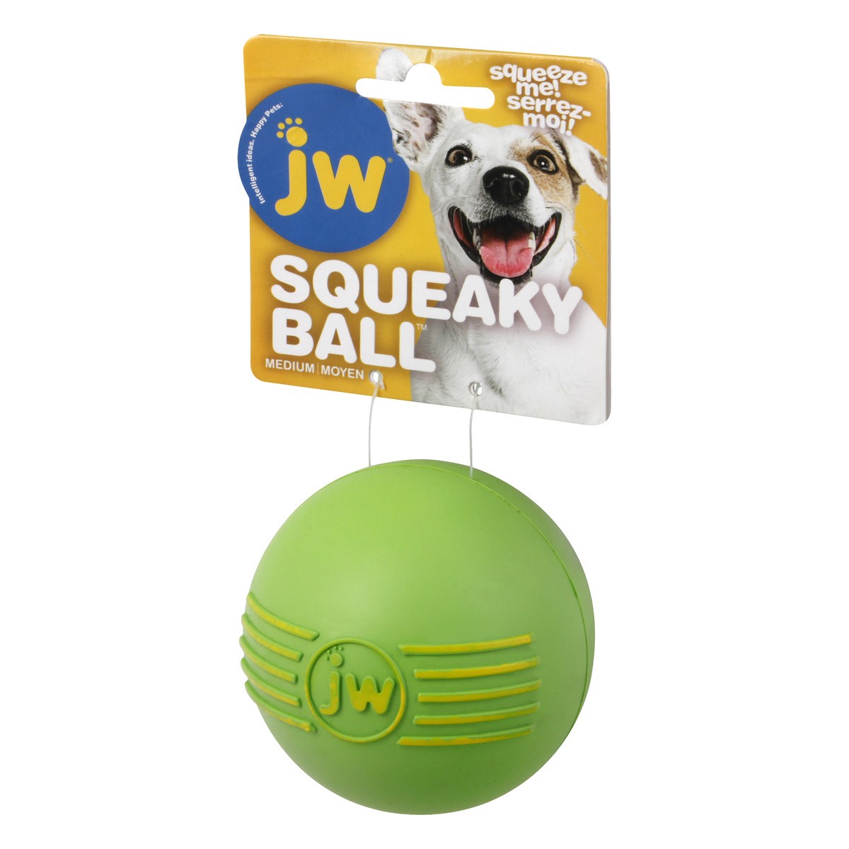slide 3 of 9, JW Pet Medium Squeaky Ball 1 ea, M