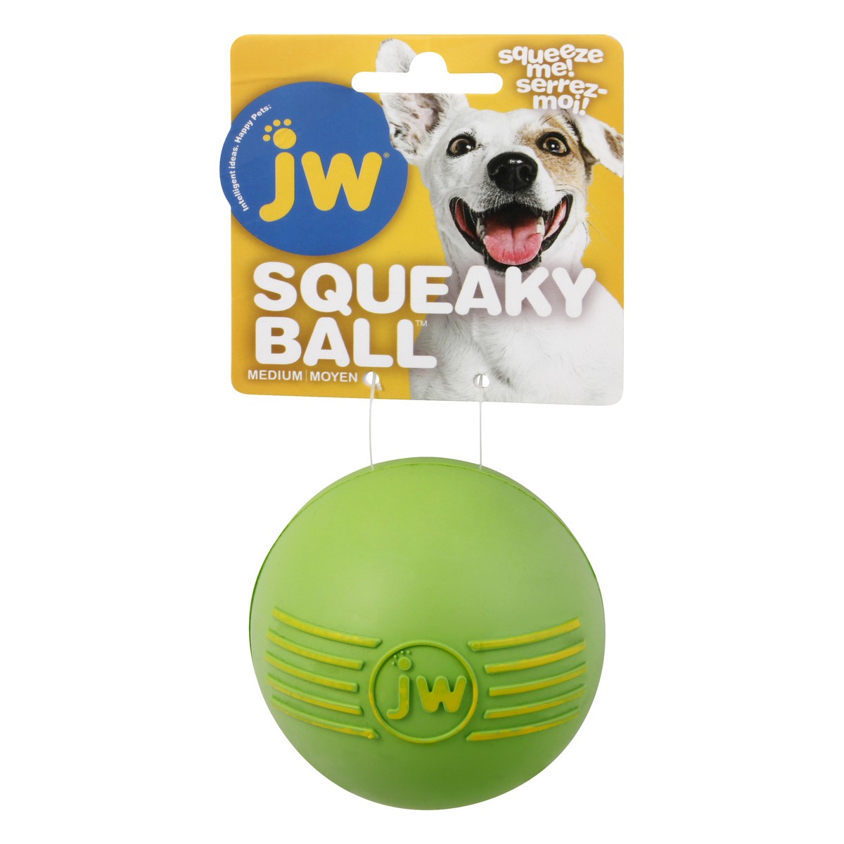 slide 1 of 9, JW Pet Medium Squeaky Ball 1 ea, M