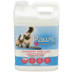 Paws Happy Life Scented For Multi-Cats Lightweight Clumping Cat Litter