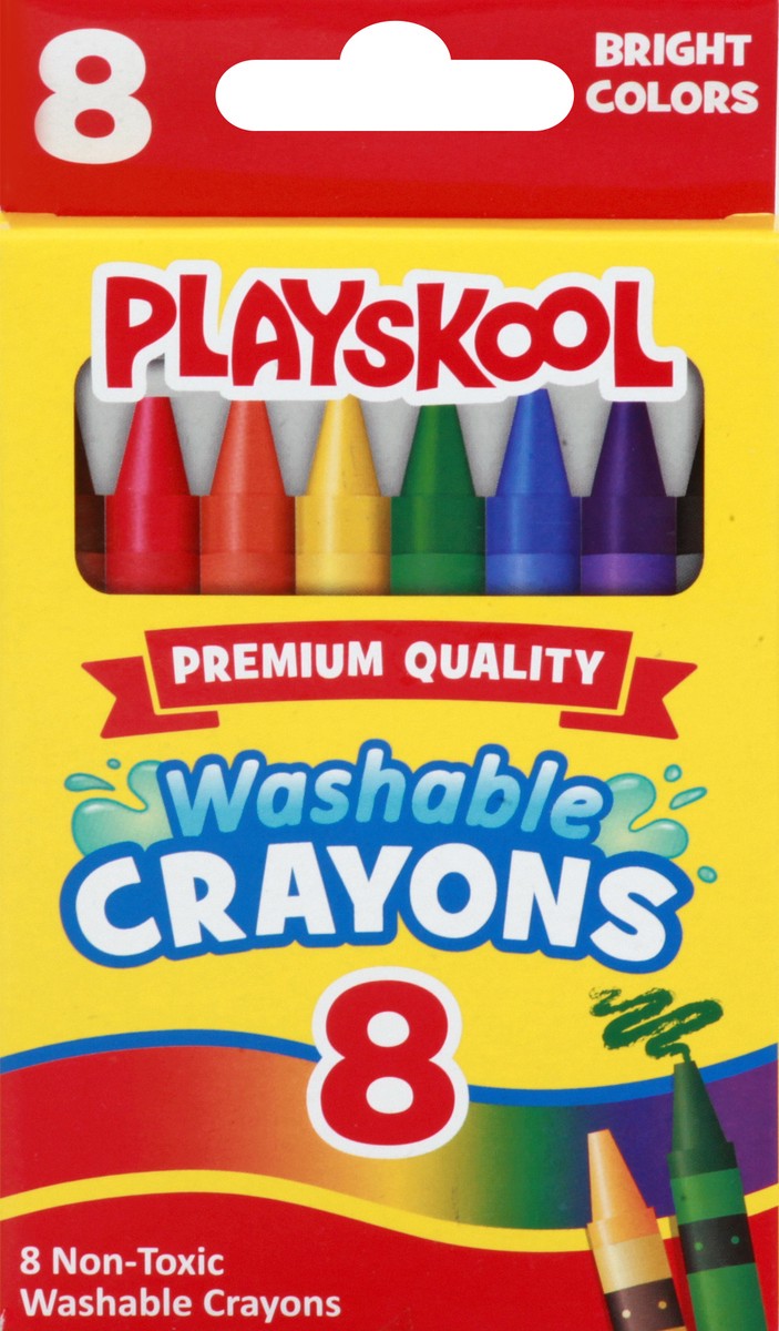 slide 4 of 11, Playskool Non-Toxic Washable Crayons 8 ea, 8 ct