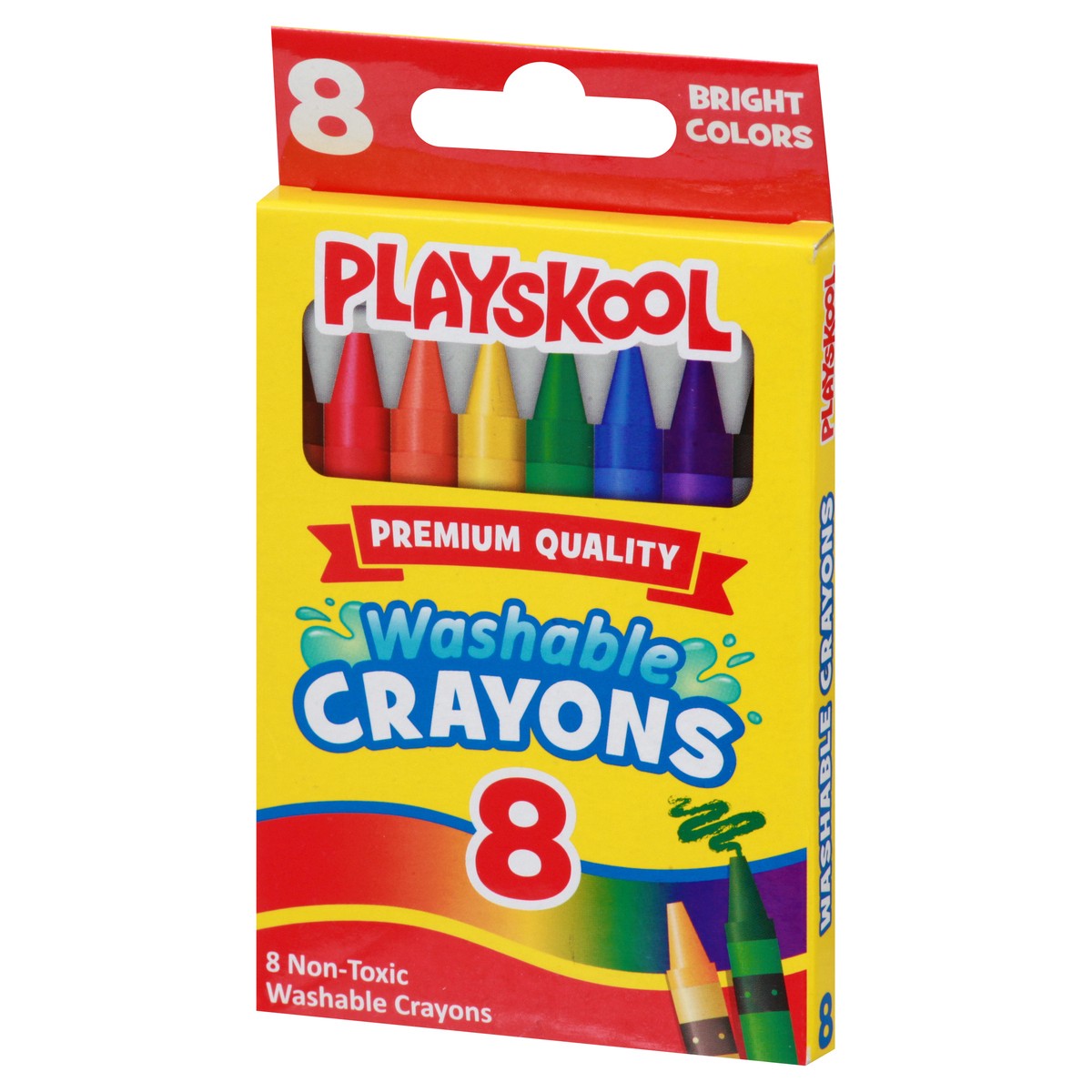 slide 5 of 11, Playskool Non-Toxic Washable Crayons 8 ea, 8 ct