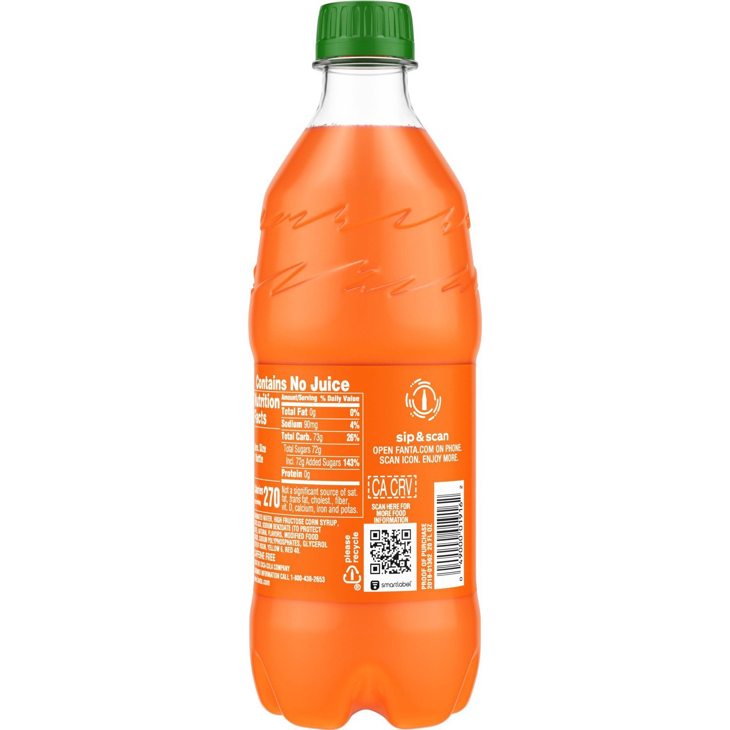 slide 16 of 52, Fanta Orange Soda Fruit Flavored Soft Drink, 20 fl oz, 20 fl oz