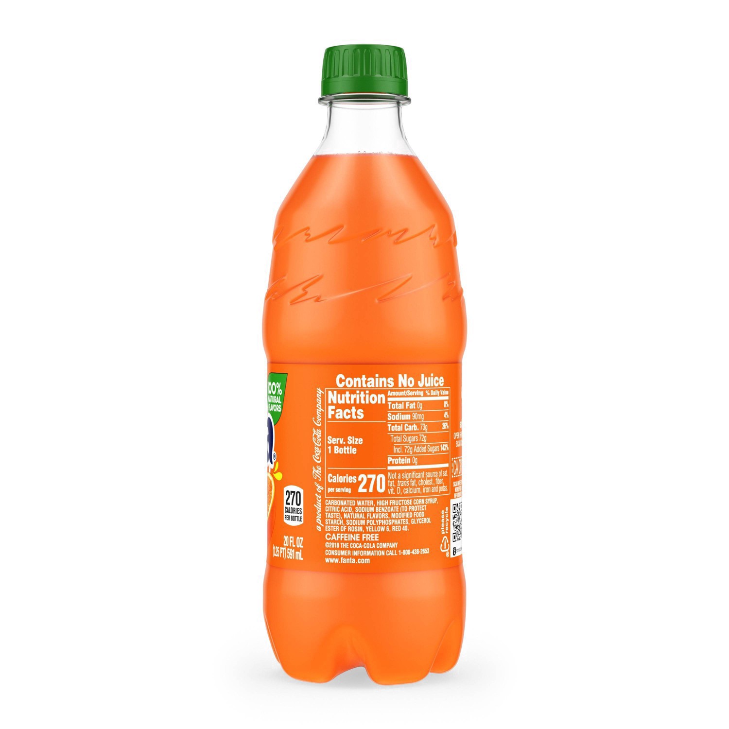 slide 18 of 52, Fanta Orange Soda Fruit Flavored Soft Drink, 20 fl oz, 20 fl oz
