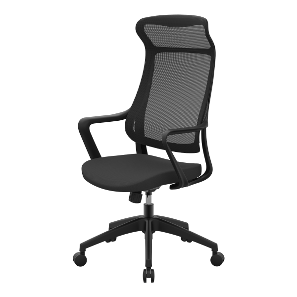 slide 2 of 9, Realspace Lenzer Mesh High-Back Task Chair, Black, 1 ct