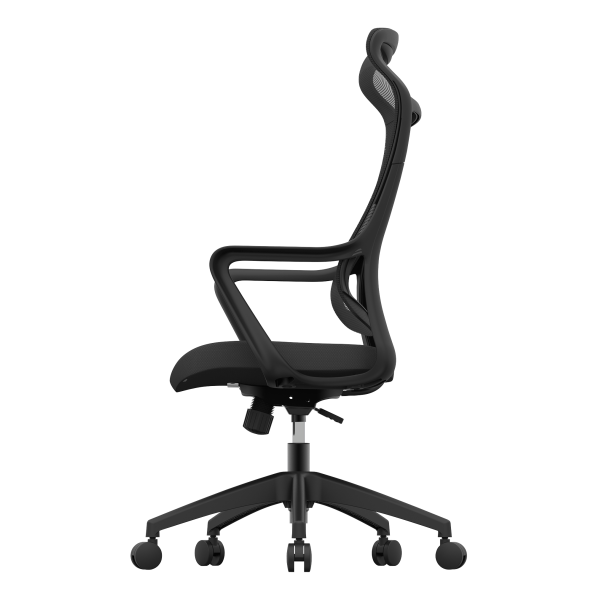 slide 3 of 9, Realspace Lenzer Mesh High-Back Task Chair, Black, 1 ct