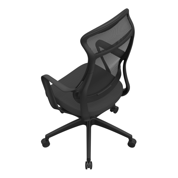 slide 4 of 9, Realspace Lenzer Mesh High-Back Task Chair, Black, 1 ct