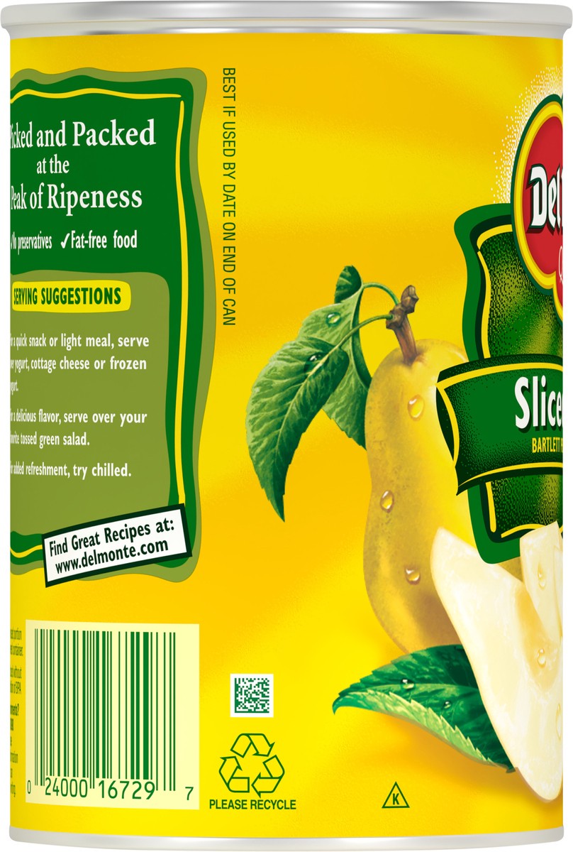 slide 2 of 7, Del Monte Sliced Pears 15.25 oz Can, 15.25 oz