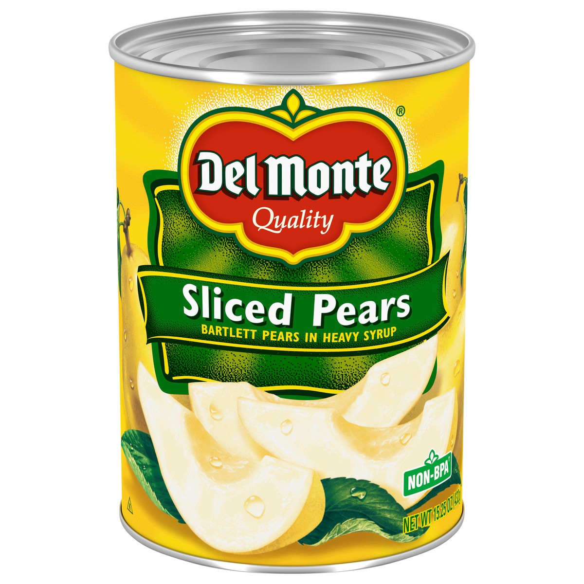 slide 1 of 7, Del Monte Sliced Bartlett Pears in Heavy Syrup, 15.25 oz, 15.25 oz