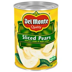 Del Monte Sliced Bartlett Pears in Heavy Syrup, 15.25 oz