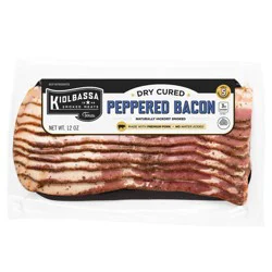 Kiolbassa Dry cured hickory smoked peppered bacon