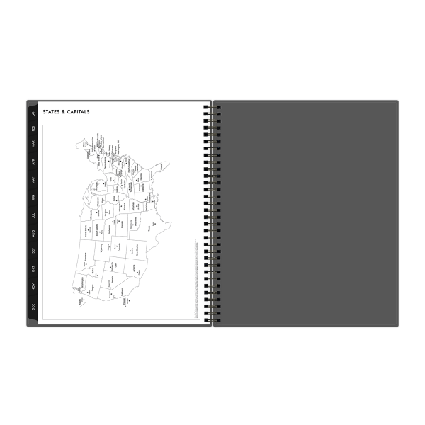 slide 6 of 7, 2025 Blue Sky Weekly/Monthly Planning Calendar, 8-1/2"" X 11"", Gray, January To December, 1 ct