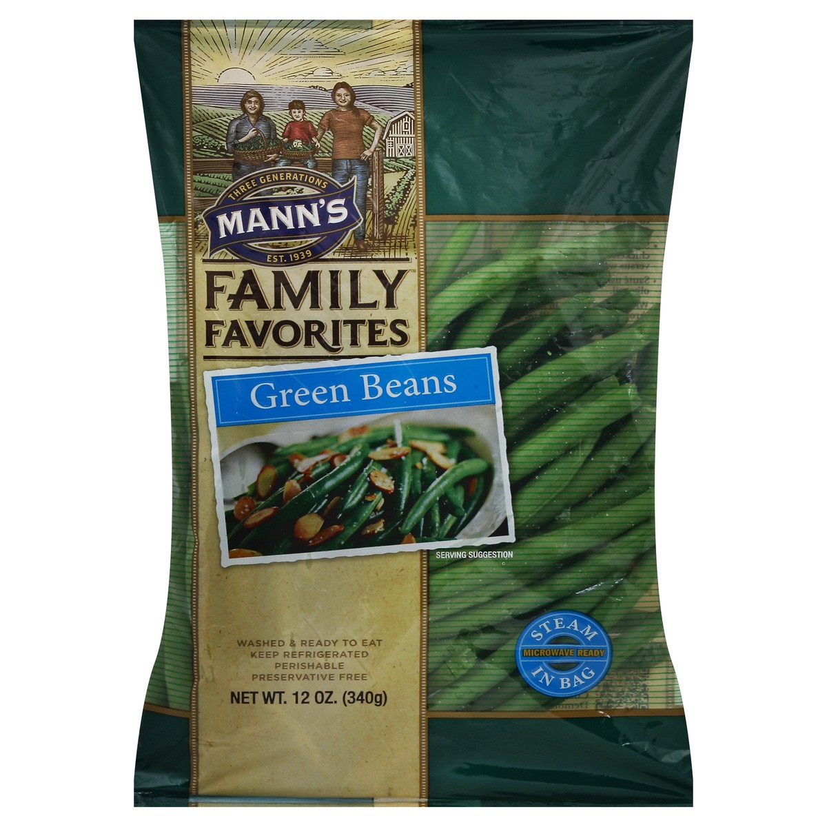 slide 6 of 6, Mann's Bean/Green, 12 oz