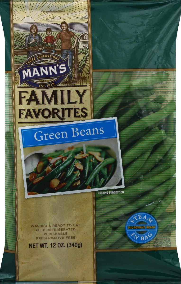 slide 1 of 6, Mann's Bean/Green, 12 oz