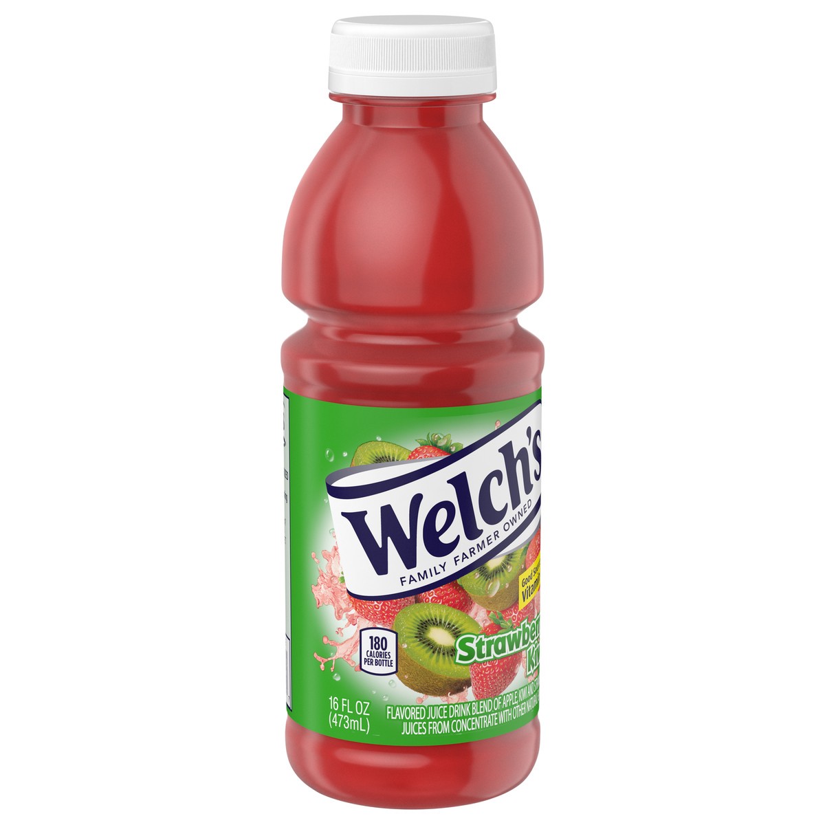 slide 2 of 5, Welch's Strawberry Kiwi Juice Drink, 16 fl oz On-the-Go Bottle, 16 oz