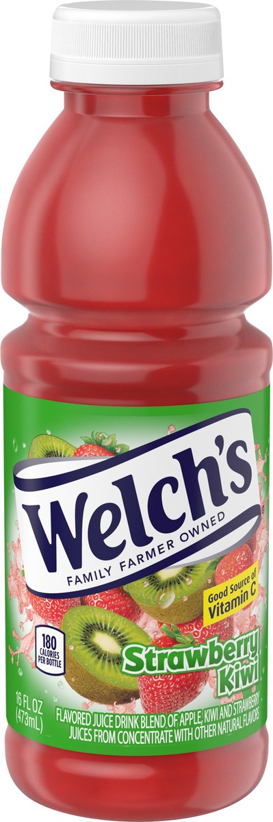 slide 3 of 5, Welch's Strawberry Kiwi Juice Drink, 16 fl oz On-the-Go Bottle, 16 oz