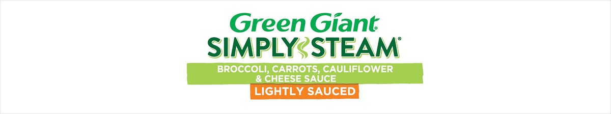 slide 2 of 4, Green Giant Simply Steam Lightly Sauced Broccoli, Carrots, Cauliflower & Cheese Sauce 10 oz, 12 oz