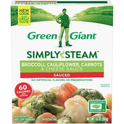 Green Giant Steamers Broccoli, Carrots, Cauliflower, & Cheese Sauce