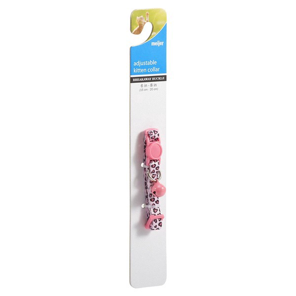 slide 16 of 29, Meijer Kitten Collar Adjustable, 2 Styles, 6-8 in, 1 ct