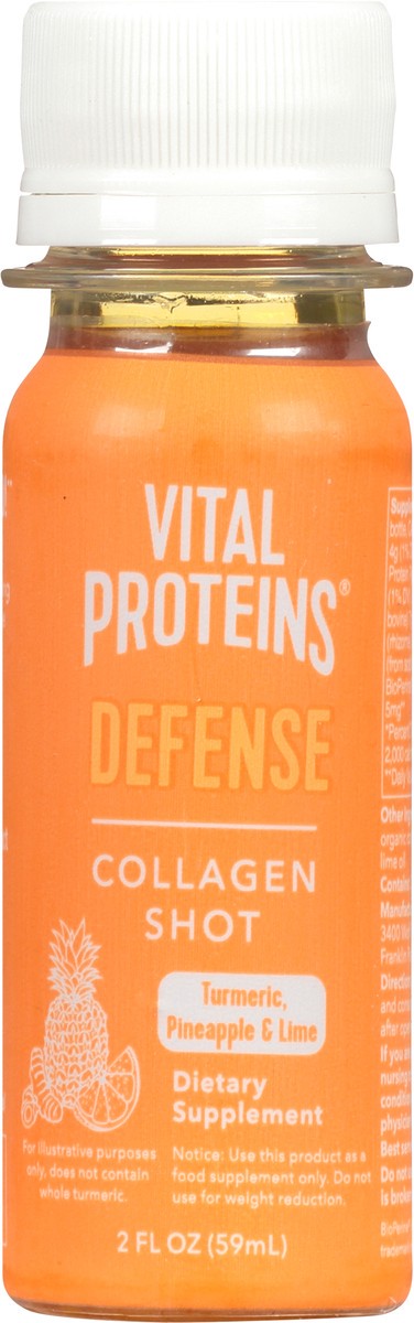 slide 6 of 9, Vital Proteins Defense Turmeric, Pineapple & Lime Collagen Shot 2 oz, 2 oz