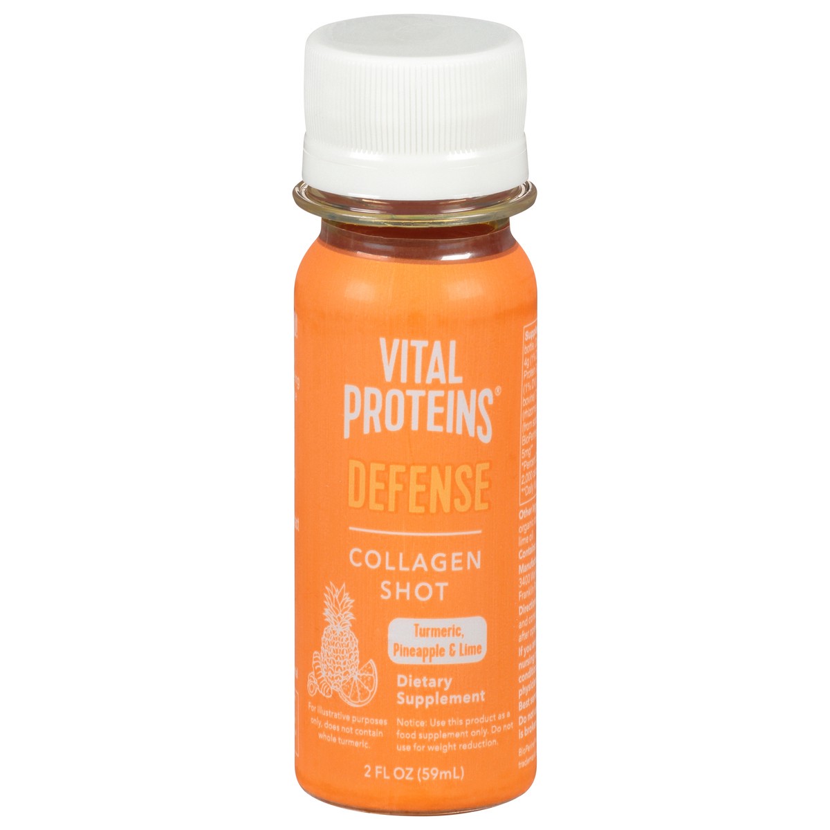 slide 1 of 9, Vital Proteins Defense Turmeric, Pineapple & Lime Collagen Shot 2 oz, 2 oz