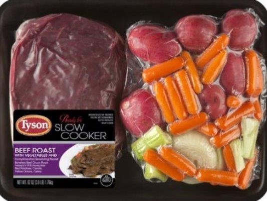 slide 1 of 1, Tyson Beef Roast/Vegetable Kit, 1 ct