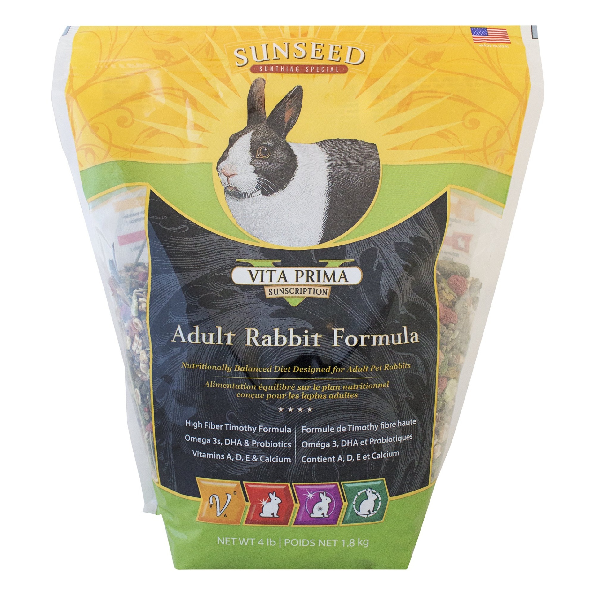 slide 1 of 1, Sunseed Vita Prima Sunscription Adult Rabbit Food, 4 lb