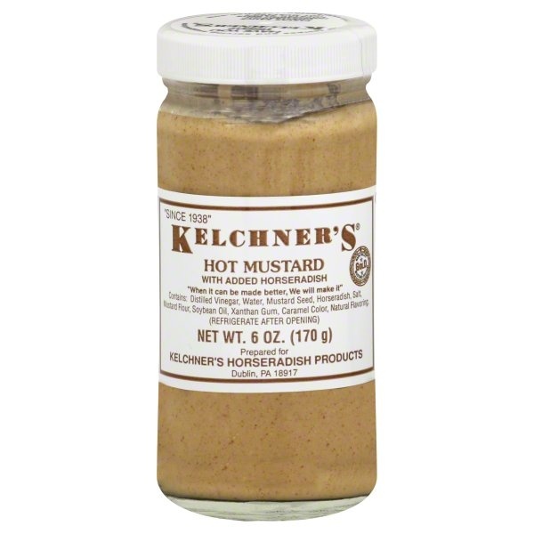 slide 1 of 1, Kelchner's Hot Mustard, with Added Horseradish, 6 oz