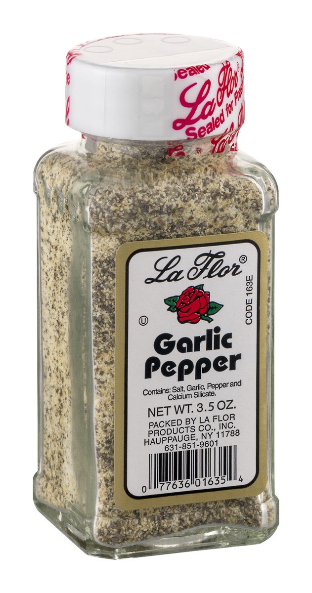 slide 2 of 9, La Flor Garlic Pepper, 3.5 oz