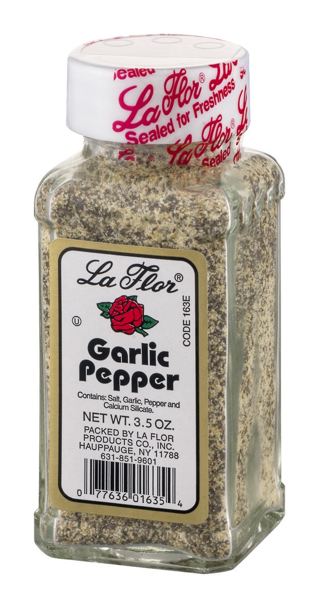 slide 4 of 9, La Flor Garlic Pepper, 3.5 oz