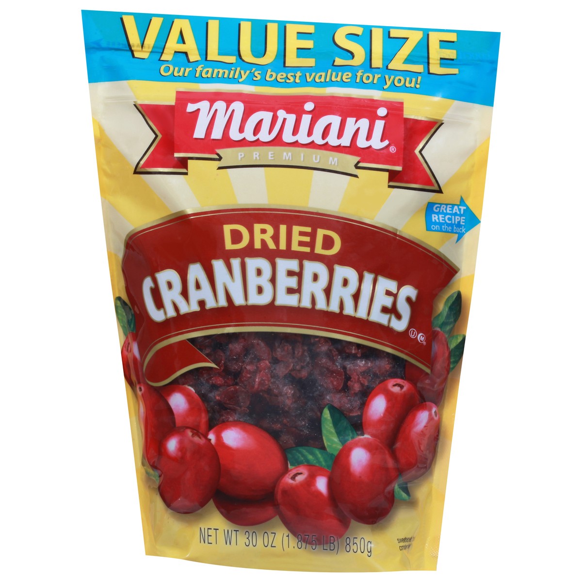 slide 3 of 9, Mariani Premium Dried Cranberries Value Size 30 oz, 