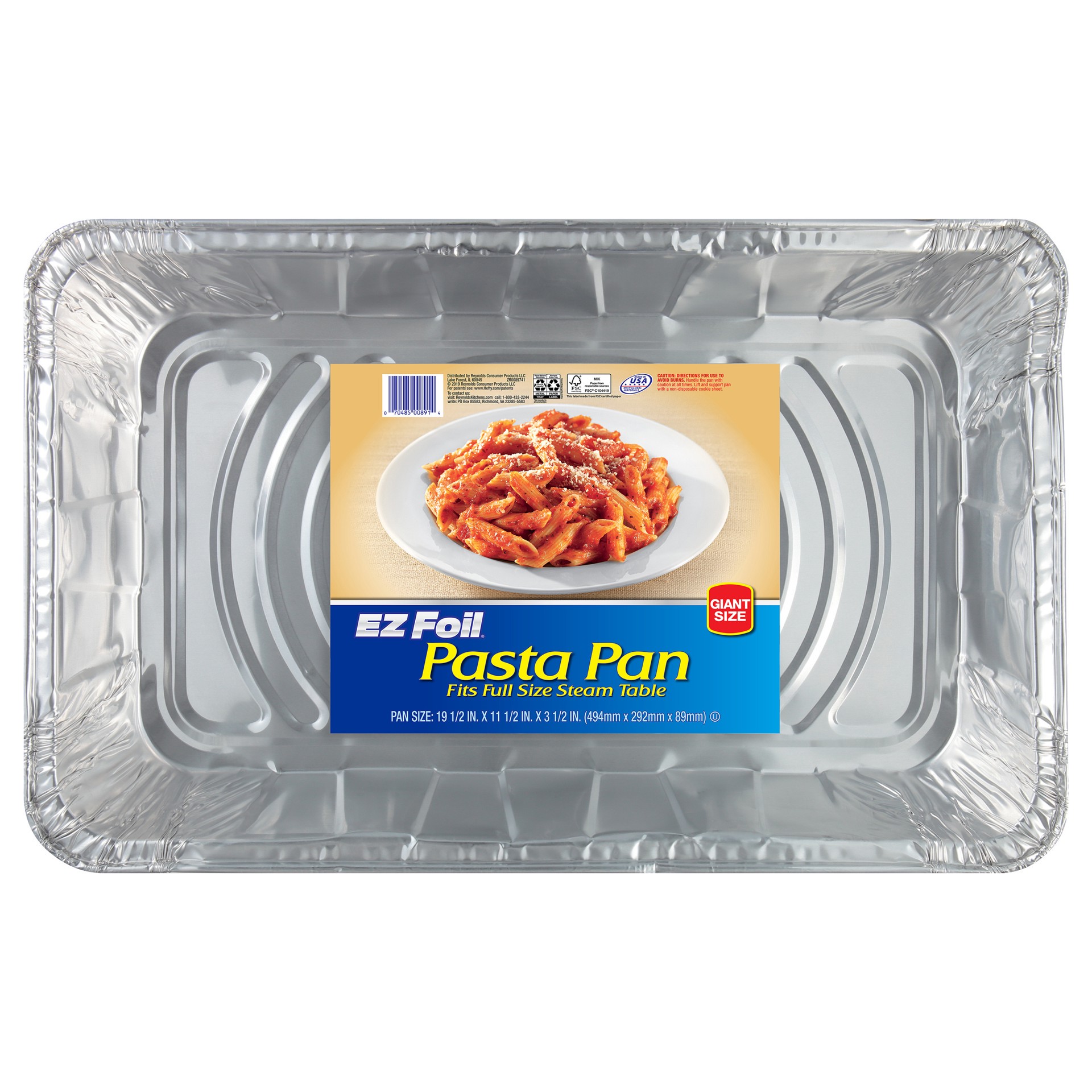 slide 1 of 9, EZ Foil Giant Pasta Aluminum Pan, 19.5 x 11.5 Inches, 1 Count, 0.25 lb