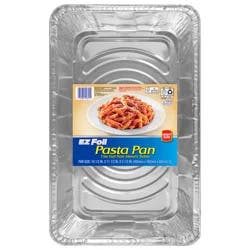 EZ Foil Extra Large Disposable Pasta Pan, Full Size Steam Table Foil Pan, 19.5 in x 11.5 in x 3.5 in