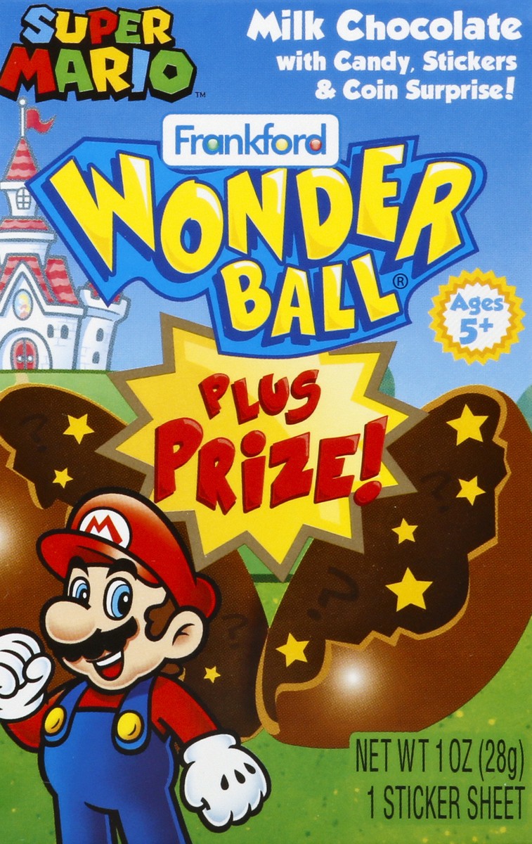 slide 1 of 10, Frankford Surprise Mario Choc Wonderball, 1 oz